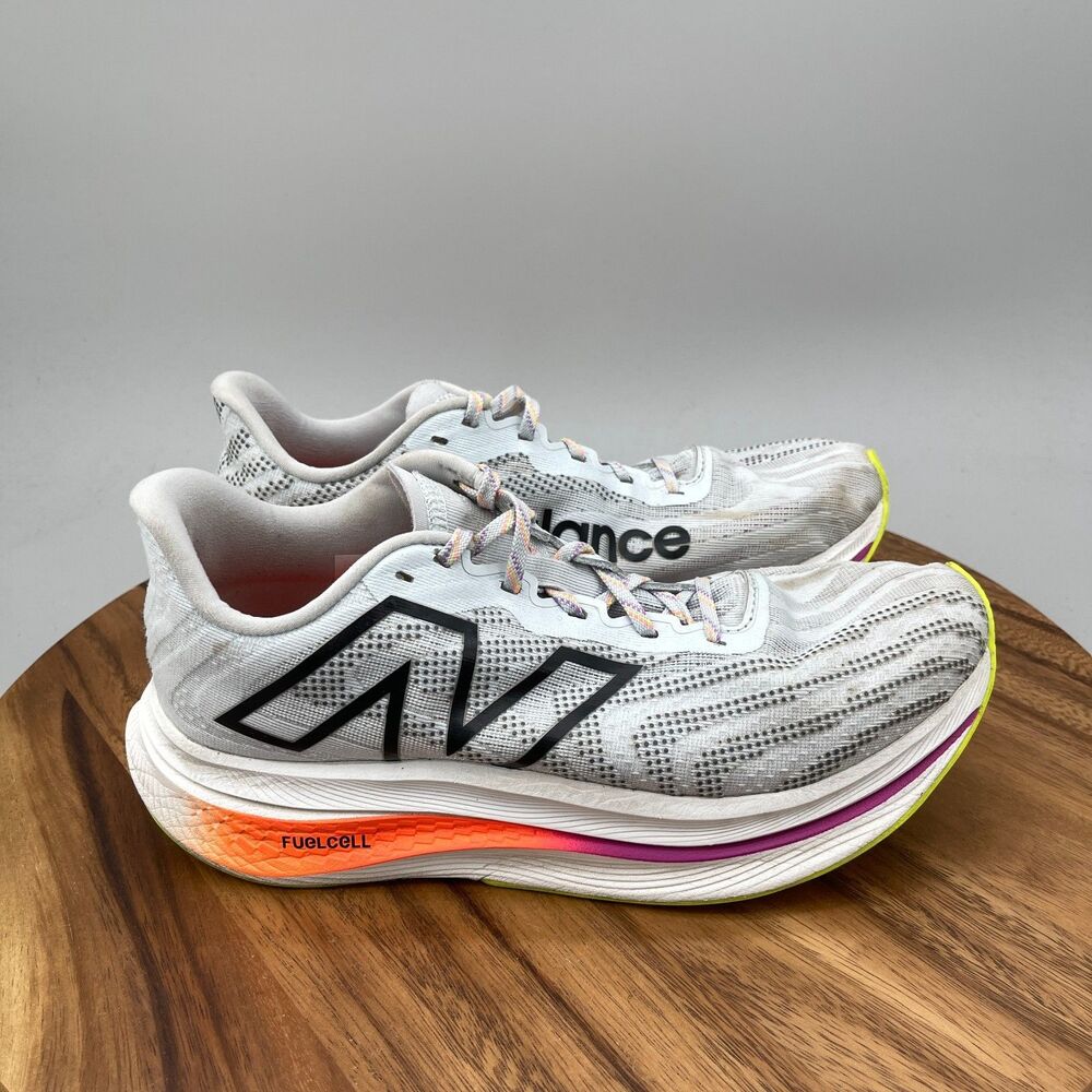 New Balance FuelCell SuperComp V2 Trainer Shoes Mens Size 9 D White Running Gym